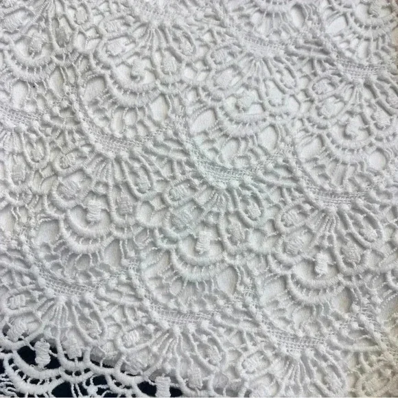 Phanuel white lace crochet shorts women’s L - Picture 2 of 5
